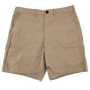 JACHS New York | Men's Flat Front Shorts | Beige | Size 32